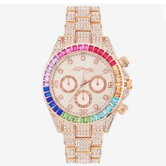 Ed Hardy Womens Rose Goldtone Bracelet Watch 14951r-42-C29 - Picture 2 of 2